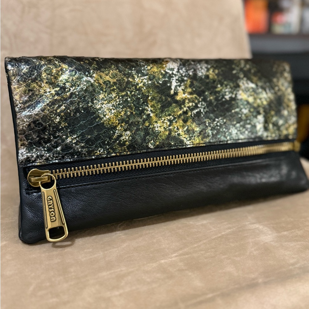 NWT Joy Gryson Molly Clutch Leather
